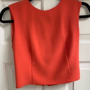 Alice + Olivia Coral Crop ZIP Up crop top! XS
